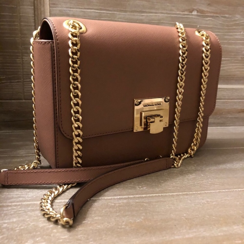 Michael Korda dusty rose purse